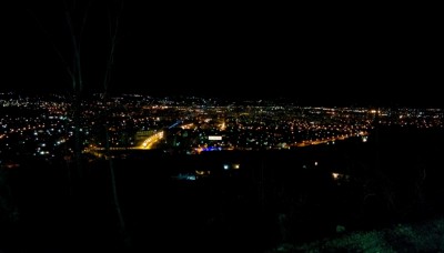 Noční pohled na město